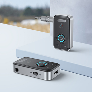 <span class=keywords><strong>Bluetooth</strong></span> Freisprech-Auto-Kit Empfänger <span class=keywords><strong>adapter</strong></span> 3,5mm AUX Wireless 2-in-1-Sender und-Empfänger MP3-Musik-Player - Product Image 2