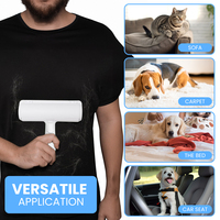 Brosse auto-nettoyante réutilisable pour poils de chien et de chat avec logo personnalisé, rouleau anti-poils pour animaux de compagnie, brosse de nettoyage pour animaux