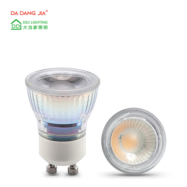 ETL CE Mini 35mm Mini GU10 MR11 LED Bulb 3W 120V 220V COB With Glass Cover LED Spot Lamp