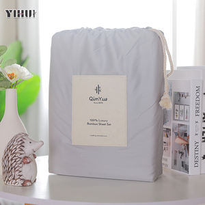 100% बांस शीट ने होटल के लिए कस्टम पैकेज के साथ सुपर नरम लक्जरी बिस्तर कवर शीट को सेट किया - Product Image 2