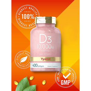 Suplemento vitamínico OEM/ODM para la salud ósea, práctico y de liberación rápida, vitamina D3 en cápsulas blandas, empaque personalizado. - Product Image 3