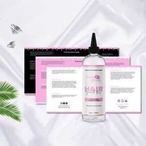 Concurrerende prijs essentiële oliefles luxe haar groeiolie flesjes sticker label haar olieflesjes met aangepast label - Product Image 3