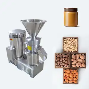 Penggiling saus susu wijen komersial kecil prosesor pembuat selai kacang elektrik kacang penggiling bumbu untuk mentega kenari