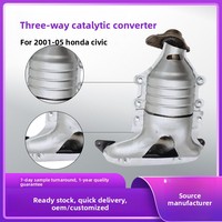 Convertidor Catalítico de Tres Vías Aprobado por el Fabricante para Colector de Escape 1.7L L4 SOHC 2001-2005, Acero Inoxidable 409/411