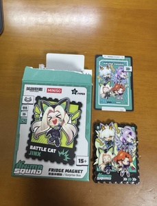 Vente en gros d'aimants de réfrigérateur à double couche, co-marqués League of Legends, en forme de personnage, en boîte mystère, mignons, pour la décoration de la maison, objets de collection, cadeaux - Product Image 3
