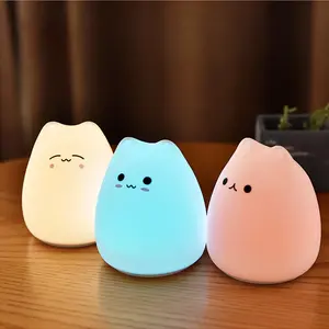 Neue LED Nacht lampe Dekorieren Schreibtisch Licht Batterie Traum Nette Katze Bunte Urlaub Kreative Schlaf birne für Baby Schlafzimmer Luminar