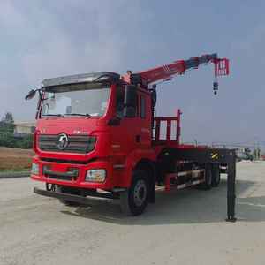 <span class=keywords><strong>Grue</strong></span> montée sur <span class=keywords><strong>camion</strong></span> Shacman, 14 tonnes, bras télescopique hydraulique, utilisée pour le levage d'objets lourds, la réparation des lampadaires et autres opérations - Product Image 2