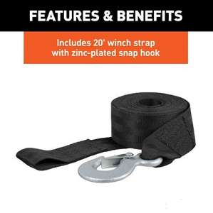 Remorque de bateau à poignée à grande vitesse, équipement manuel, treuil à manivelle avec ceinture, treuil à main robuste, frein en acier inoxydable - Product Image 2