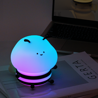 Lampe de nuit intelligente en silicone souple pour bébé, avec changement de couleur LED RGB, rechargeable, décoration de salon, décoration de la maison, abeille mignonne