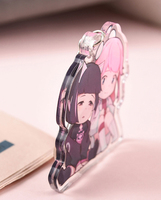 Porte-clés en acrylique personnalisé avec personnage d'anime, breloque de dessin animé imprimée, accessoire mignon pour décoration de bureau, idéal pour les cadeaux de fans