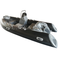 Bateau pneumatique rigide motorisé FUNSEA RIB360 Pro de 12 pieds (360 cm) pour 4 personnes, en fibre de verre, PVC et Hypalon, pour sports nautiques et ski nautique