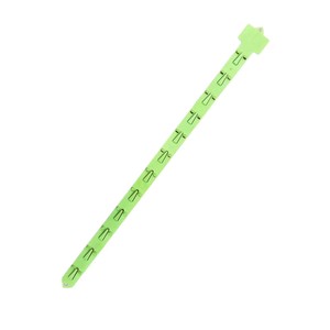 Bande de présentation en plastique PP verte pour supermarché avec 12 crochets en plastique, longueur 63 cm - Product Image 5