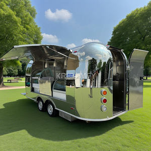Custom Coffee Bar Trailer Mobile Vending Cart Concession with Full Kitchen Equipments Commercial Service <b>Window</b> Food Truck - Product Image 1