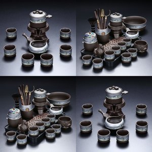 Ensemble tasse et soucoupe en porcelaine faits à la main, style japonais vintage, pour cérémonie du thé, cadeau - Product Image 1