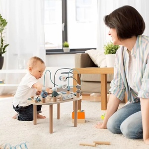 Learning Disassembly Bead Maze Busy Board Activity Center <b>Play</b> Wooden Children's Bead Winding Puzzle Toy 5 7 Years Eco-friendly - Product Image 3