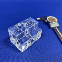 420 BAO RAN Blocs de collecteur fluide en quartz fusionné traité sur mesure, haute pureté 99,99 % SiO2, certifiés ROHS, pour l'électronique semi-conductrice