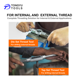 Bộ dụng cụ taro và doa 110 món, hệ mét và <span class=keywords><strong>inch</strong></span>, thép hợp kim, dùng để sửa chữa bu lông và bảo trì chế tạo kim loại, kèm hộp đựng - Product Image 6