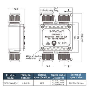 Caja de circuito eléctrico impermeable IP68, caja de conexiones subterránea para exteriores - Product Image 3