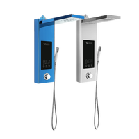 Hanovre DSC CE CB Chine fournisseur usine lumière LED panneau de douche cascade pluie douche robinet ensemble SPA pour bain haut mode