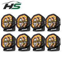 Nouveau phare LED HSSH de 54,4 pouces 720W, IP68 IP69K, rétroéclairage ambre et blanc, module LED modulaire pour 4x4, camion tout-terrain, ATV, UTV