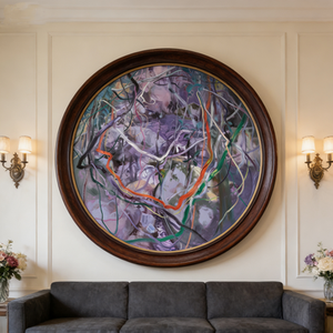 Pintor chino de Fujian, Tu Qixian, Glicinia y enredaderas de montaña pintadas a mano, pintura al óleo abstracta, decoración del hogar. - Product Image 2