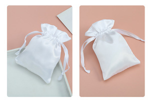Custom Simple <b>Satin</b> Pouch Blank <b>Satin</b> Storage Gift Drawstring Bag for Jewelry <b>Shoes</b> Makeup Cosmetics Candy-Made From Silk <b>Satin</b> - Product Image 5