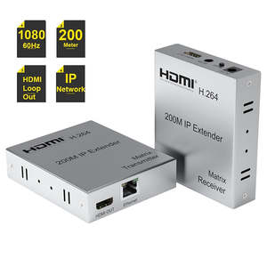 AOST Extender HDMI über Cat6 IP Ethernet Netzwerk RJ45 200m Lan IP Extender Multipoint HDMI Sender Empfänger für TV Laptop - Product Image 2