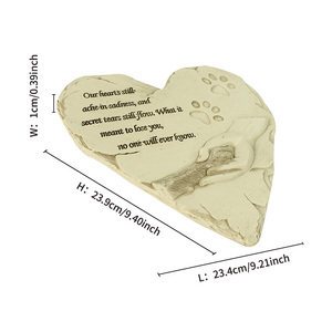 Statua Commemorativa per <span class=keywords><strong>Animali</strong></span> Domestici a Forma di Angelo, Regalo di Conforto per Cani Scomparsi, Scultura in Resina Dipinta a Mano per Decorazione da Giardino - Product Image 5