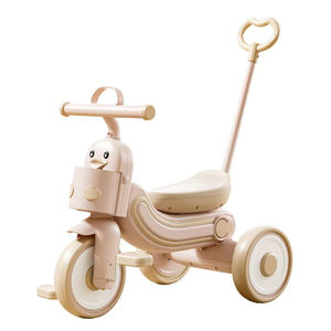 Tricycles pour enfants pour les bébés âgés de 1 à 4 ans peuvent être poussés ou montés pour la marche - Product Image 3