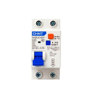 Interruptor de Corriente Residual Miniatura Chint NXBLE-63Y 220V 1P con Protección Contra Fugas para Uso Doméstico - Product Image 1