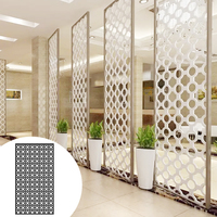 Panneaux muraux de décoration CNC modernes, écran en aluminium pour balcon, cloison en aluminium, revêtement mural en aluminium, profil de panneau extérieur
