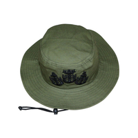 Sombreros de pescador de tela de diseñador para hombre al por mayor logotipo impreso personalizado gorra de pescador negra