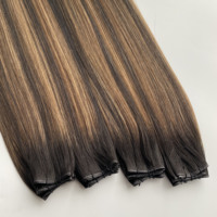 Cheveux humains 100% Remy de haute qualité, très demandés # Extensions de cheveux Mukden Super Double Drawn, couleur Balayage