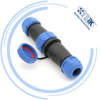 SP2110/P7 SP2113/S7 Zócalo de brida hembra 2 3 4 5 PIN SP21 Conector de cable impermeable IP68 Circular de plástico para pantalla LED