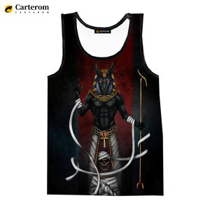 Débardeur pour homme à impression numérique 3D sur le thème de l'Égypte ancienne, personnalisable avec des graphiques imprimés sur toute la surface, sans manches, t-shirts imprimés en 3D - Product Image 1