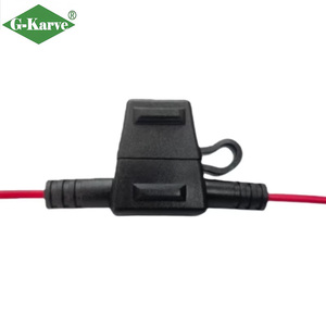 Porte-fusible automobile étanche IP68 avec couvercle, prise à lame <span class=keywords><strong>12V</strong></span>/24V, capacité de coupure 20kA, utilisation haute tension pour véhicules électriques - Prix usine - Product Image 1