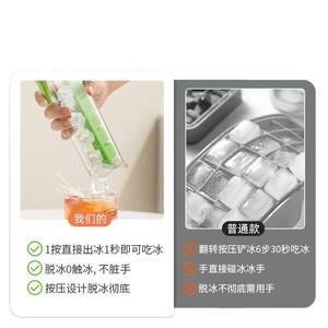 Broken Fragrant Mini Ice Cube Maker 6 Compartments One Hand <b>Press</b> For Refrigerator Plastic Manual Cube Mold Summer 2025 - Product Image 4