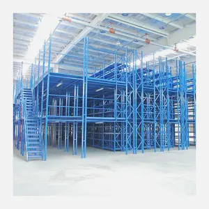 Factory Wholesale Portable Steel Platform Easily Installed 2 Layer Mezzanine Floor Racking System