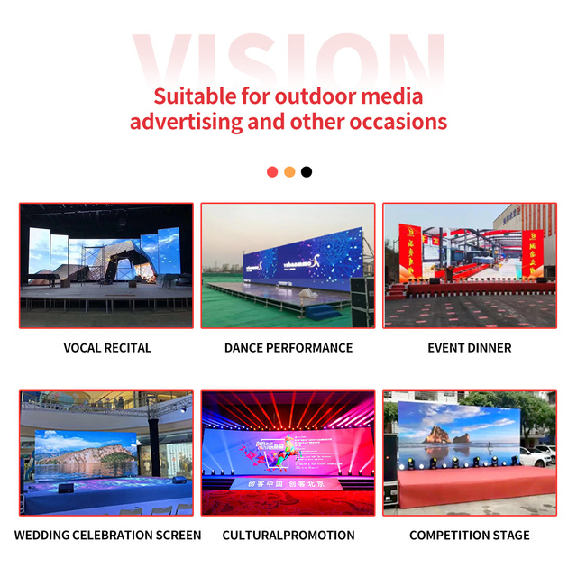 Canyivision P3.91 Outdoor Full Color LED Screen IP65 Waterproof 5000cd/m Brightness 1 Year Warranty Rental Display for Events