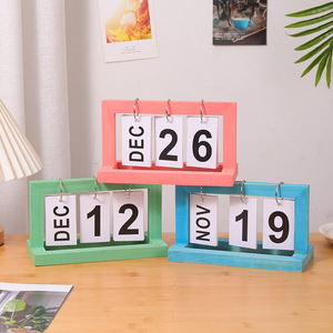 Calendario de escritorio perpetuo de madera Master Gu, adorno para el hogar, oficina o dormitorio, 16 de diciembre - Product Image 4