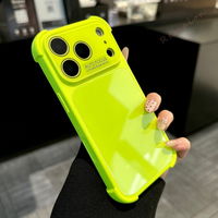 Coque de téléphone de luxe en verre trempé pour iPhone 17 13 14 15 16 Pro Max Air 17Pro, protection antichoc Candy