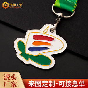 Medallas de aleación de zinc hechas a medida para concursos de arte y eventos corporativos con diseño de caligrafía, regalos empresariales - Product Image 3