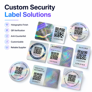 สติกเกอร์โฮโลแกรม QR Code ป้องกันการปลอมแปลง พร้อมหมายเลขซีเรียลเฉพาะ  ตรวจสอบการสแกน - Product Image 1