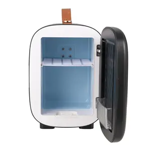 Mini geladeira inteligente portátil com barra, mini frigorífico automático, barra pequena, cosméticos, vidro, 2022
