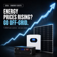 离网供电系统 1-200kW 太阳能磷酸铁锂电池完整解决方案，适用于度假酒店、生态旅游区、偏远地区供电