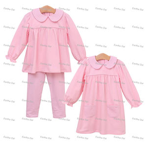 Enfant en bas âge fille vêtements coton pater col pan bébé filles robes 2-12 enfants vêtements enfants filles robes Saint Valentin - Product Image 1