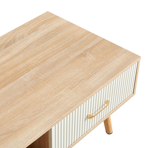 2026 Hot Sale <b>Rectangle</b> <b>Coffee</b> <b>Table</b> with Solid Wood Legs Sliding Drawer Storage Modern Easy to Clean Living Room Woodiness - Product Image 5