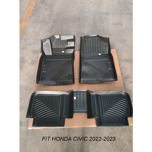 Alfombrillas de TPE para coche, alfombrillas para todo tipo de clima, alfombras de goma 3D para <span class=keywords><strong>Honda</strong></span> Civic 2024 2023 <span class=keywords><strong>2022</strong></span> - Product Image 3