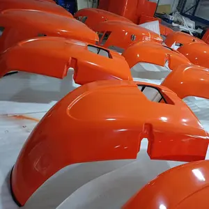 Custom Accepted Orange Plastic Covers Blistered Shells For Heavy Industrial Machinery