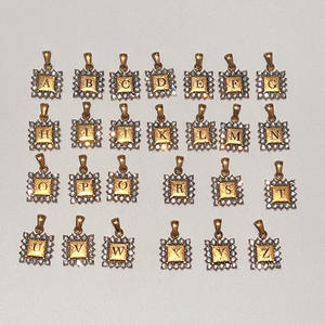 Diamant Alphabet Rectangle Pendentif Collier Femmes <span class=keywords><strong>En</strong></span> Acier Inoxydable Bijoux Lettre Collier avec <span class=keywords><strong>Initiale</strong></span> collier <span class=keywords><strong>initiale</strong></span> lettre - Product Image 6